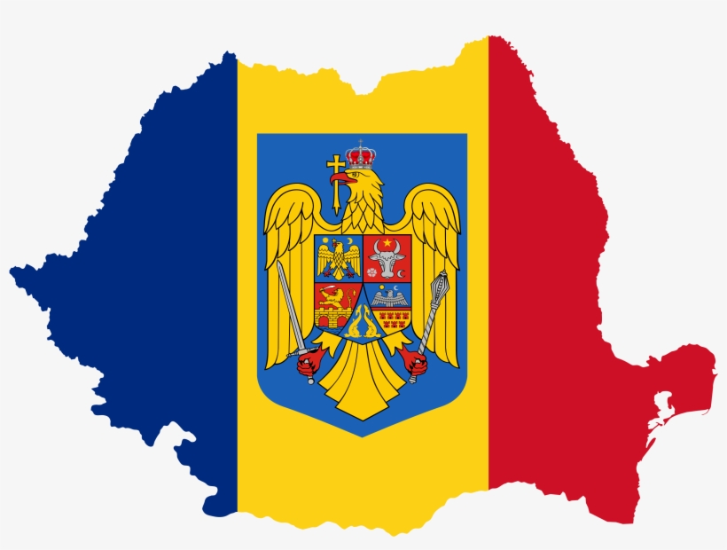 This Free Icons Png Design Of Romania Map Flag With, transparent png #1823769