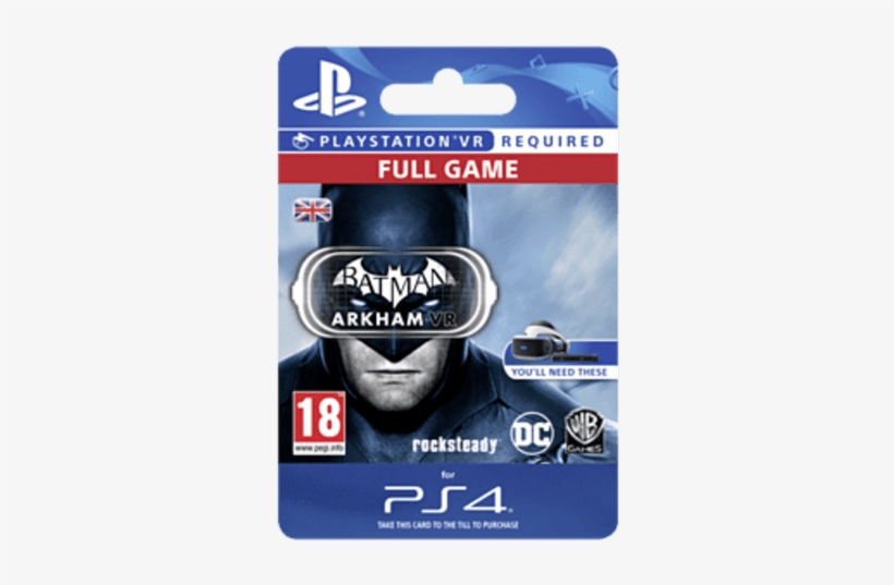 Batman Arkham Vr For Playstation - Batman Arkham Vr Box, transparent png #1823794