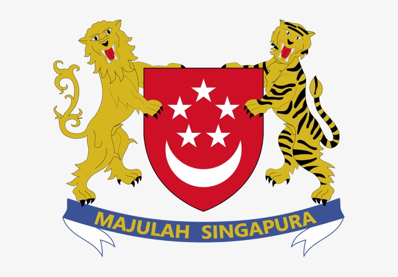 Coat Of Arms Of Singapore - สัญลักษณ์ ประจำ ชาติ สิงคโปร์, transparent png #1823835