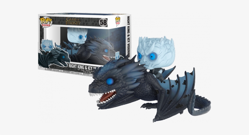 Game Of Thrones Pop Rides Night King On Dragon - Funko Pop Night King And Viserion, transparent png #1823906