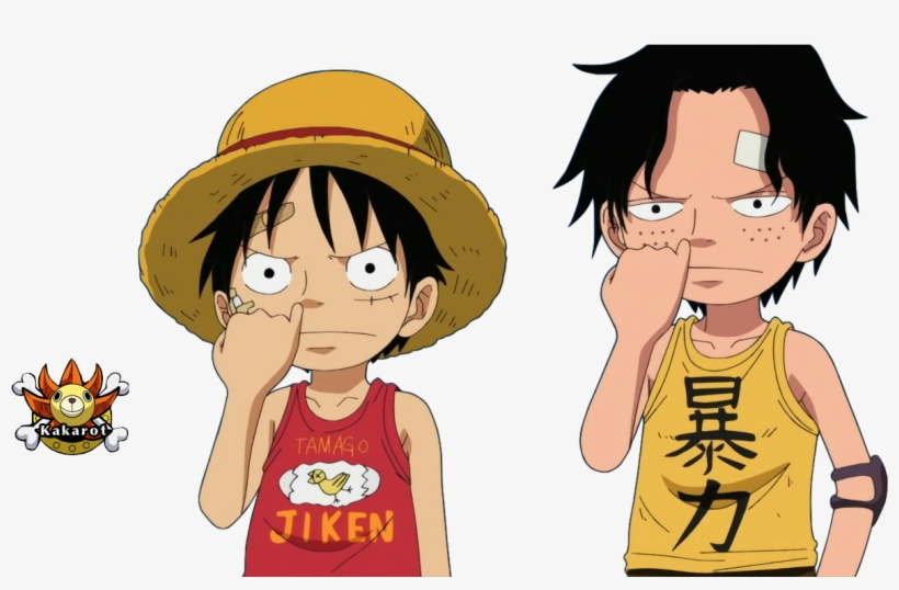 One Piece Luffy Dan Ace, transparent png #1823929