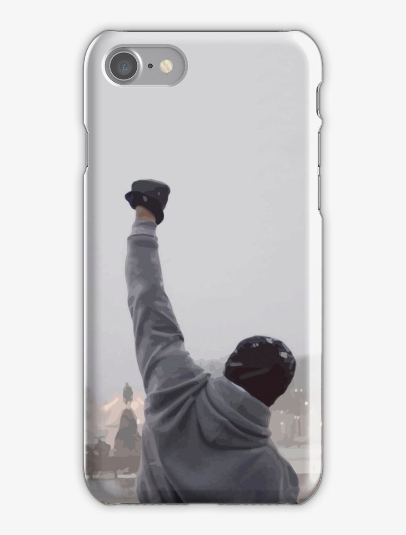 Classic Stairs Training Scene Iphone 7 Snap Case - Rocky Balboa Famous Movie Quote Philadelphia Canvas, transparent png #1823977