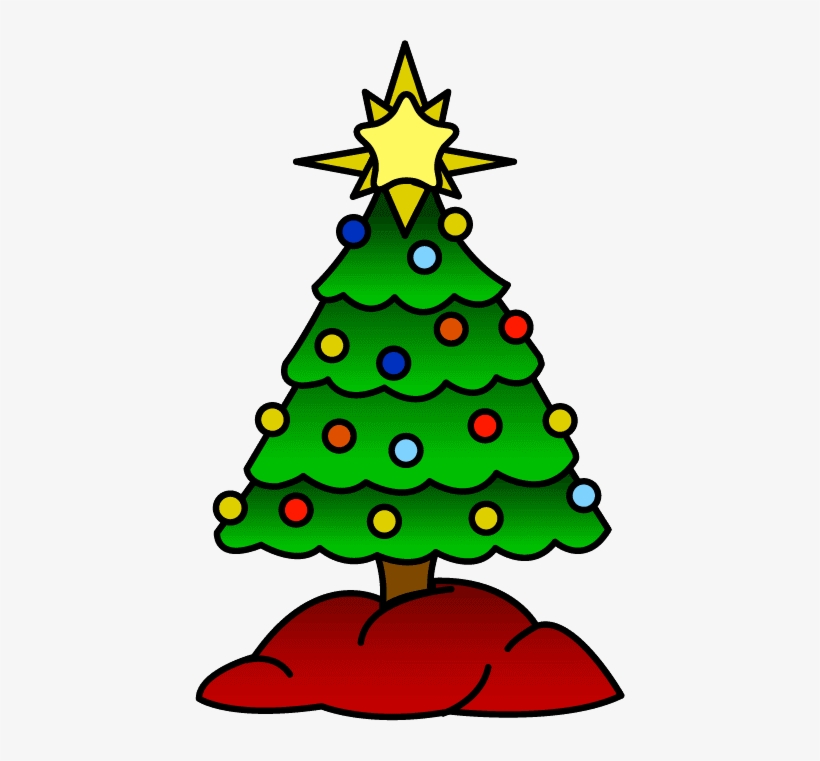 Christmas Tree - Christmas Tree With Angel Clipart, transparent png #1824246