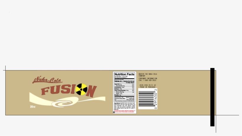 Nuka Cola Fusion Lable - Graphic Design, transparent png #1824374