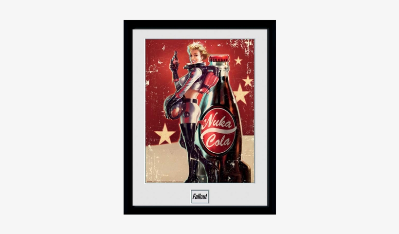 Fallout Framed Poster Nuka Cola 45 X 34 Cm - Fallout Nuka Cola Girl Poster, transparent png #1824800