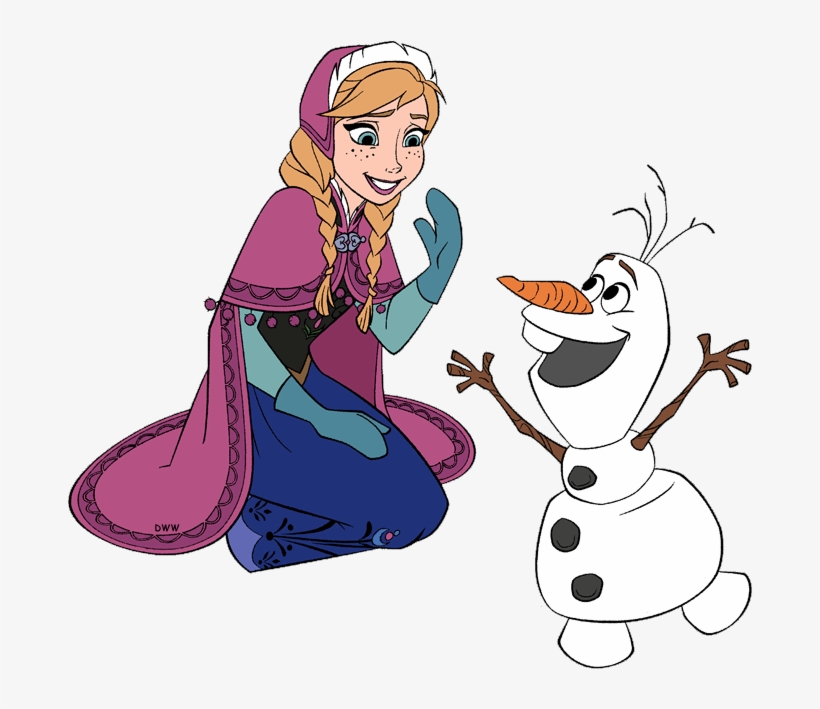 Http - //www - Disneyclips - Com/imagesnewb5/frozen - Anna And Olaf Frozen, transparent png #1825291