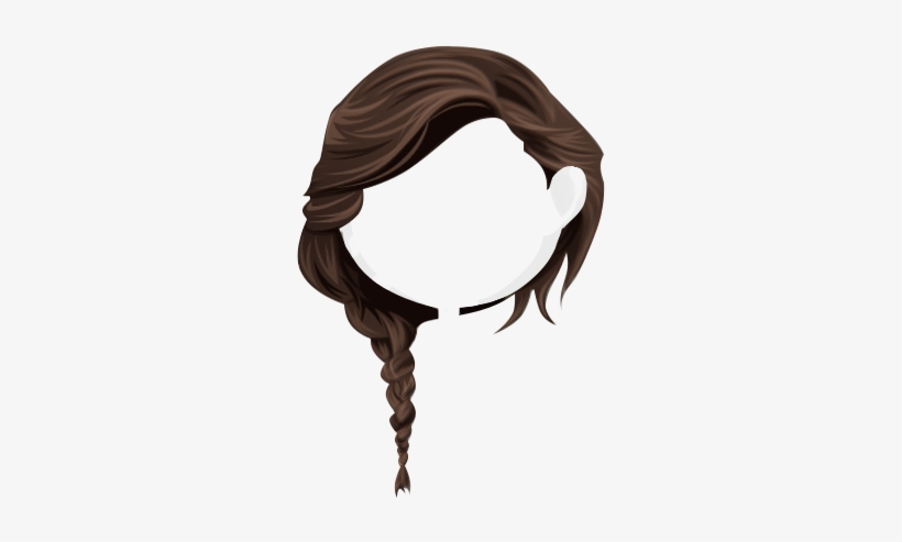 39 - Clip Art Braided Hair, transparent png #1825524