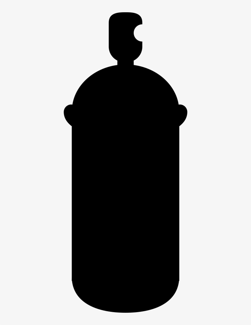 Spray Paint Can - Silhouette, transparent png #1825617