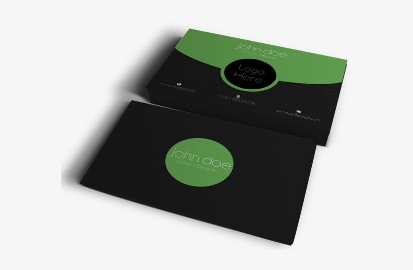 Carbon Fiber Business Card - Dark Green Business Card Template, transparent png #1826010