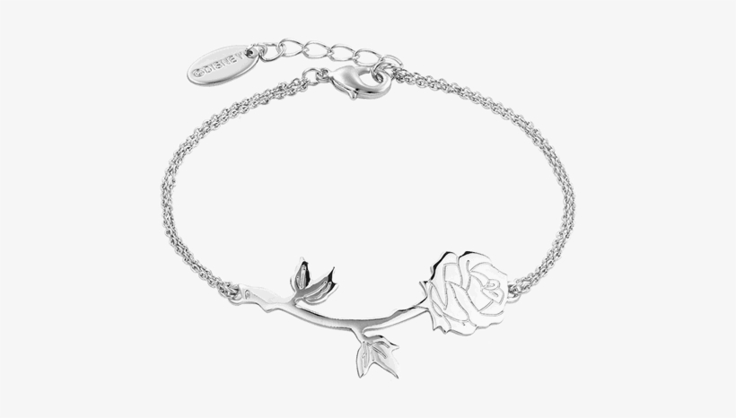 Beauty And The Beast - Rose Gold Plated Beauty & The Beast Rose Bracelet, transparent png #1826517