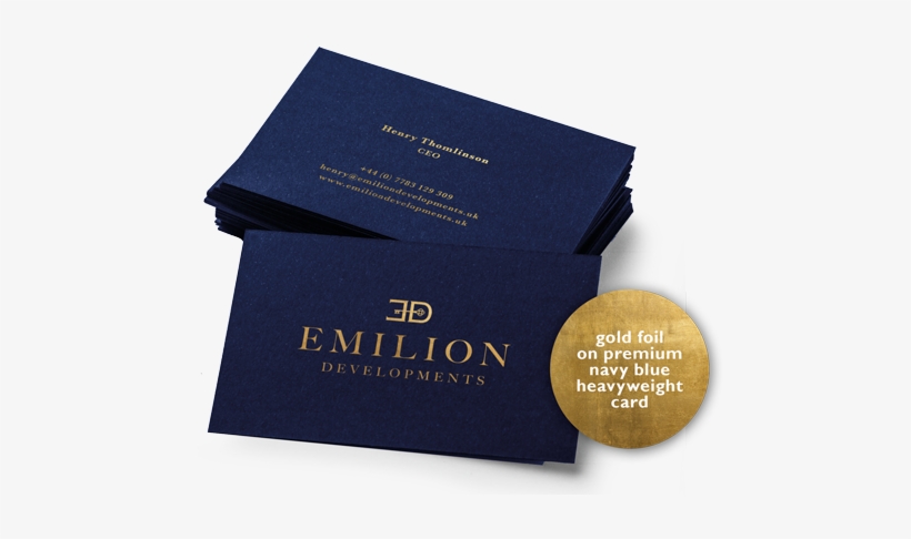Our Business Cards Start Many Conversations Navy Blue Visiting Cards Free Transparent Png Download Pngkey