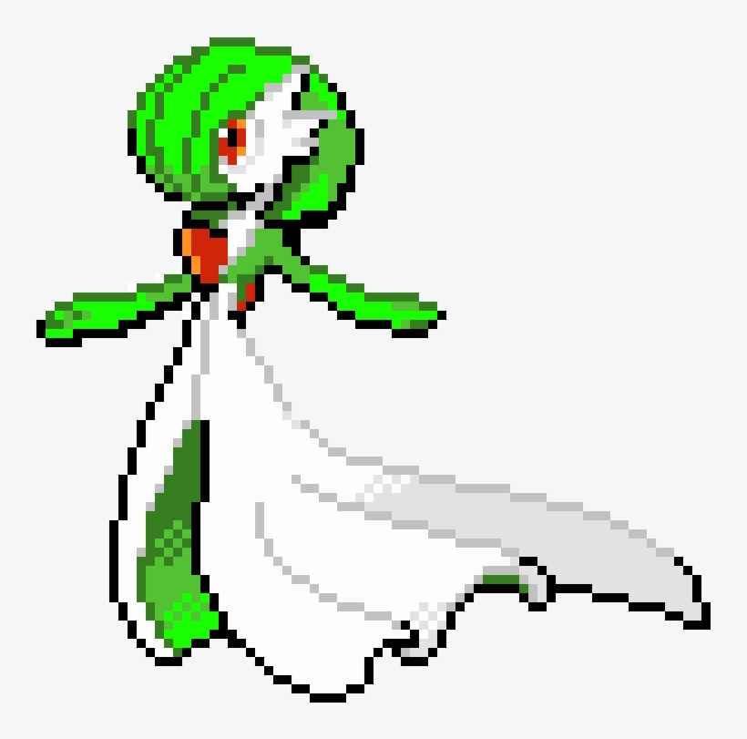 Gardevoir - Pokemon Gardevoir Pixel, transparent png #1826888