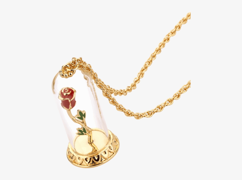 Beauty And The Beast - White Gold Plated Beauty & The Beast Enchanted, transparent png #1826911