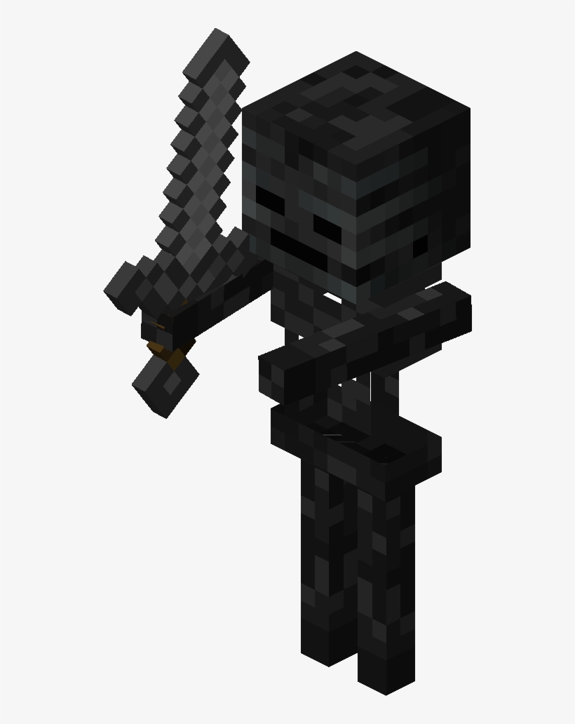 Wither Skeleton - Minecraft Mobs Wither Skeleton, transparent png #1827695