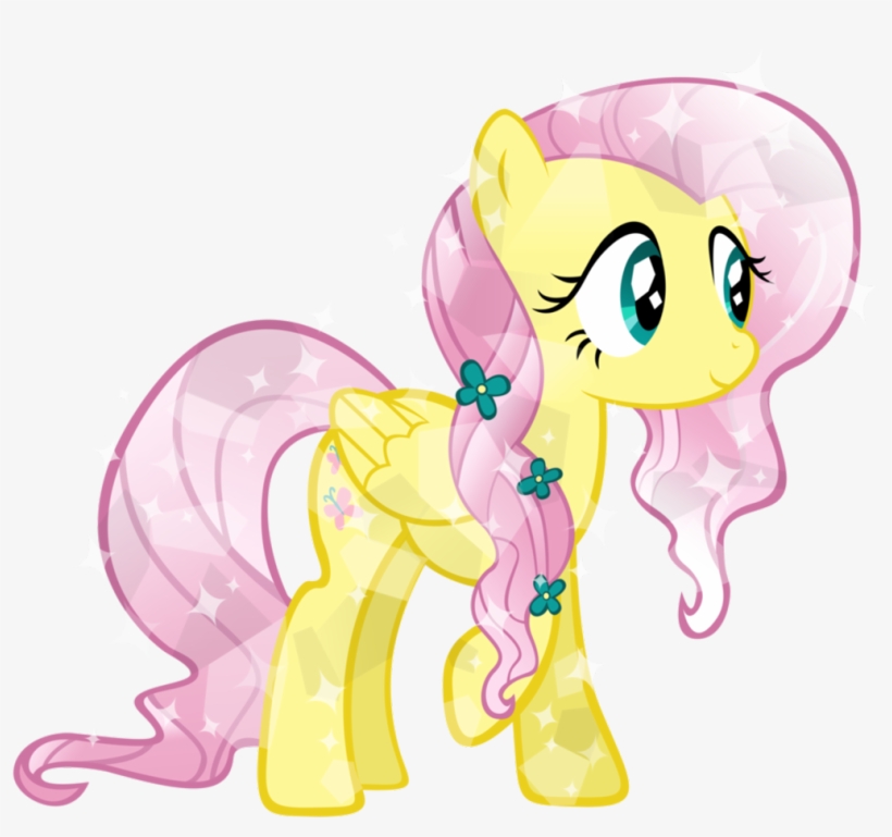 Fanmade Crystal Fluttershy - My Little Pony Crystal Fluttershy, transparent png #1827811