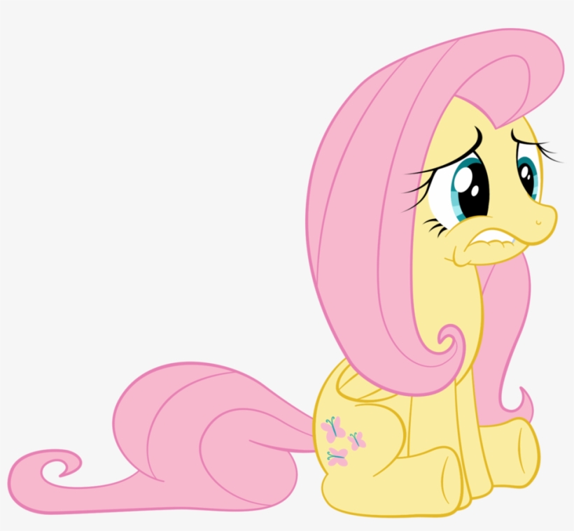 Fluttershy By The Fluttershy - My Little Pony Fluttershy Sitting, transparent png #1827830