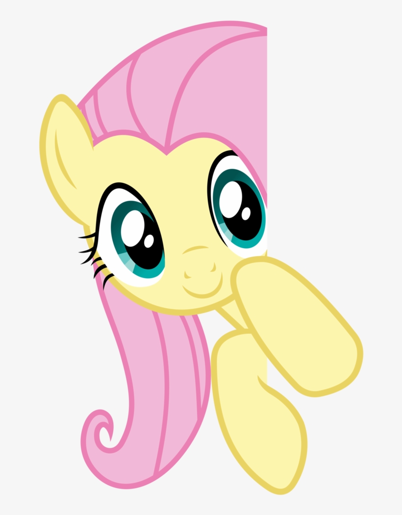 Fluttershy Pink Nose Cartoon Clip Art Fictional Character - Fluttershy Vector Gif, transparent png #1828110