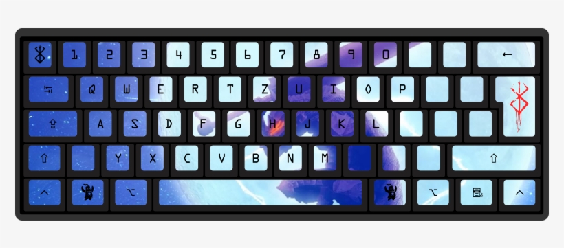 Guts By Chl 62-key Iso Custom Mechanical Keyboard - Hp Keyboard Price In Bangladesh, transparent png #1828197