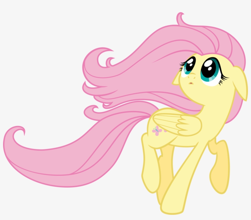 Fanmade Fluttershy Being Cute - Mlp Vectors, transparent png #1828275
