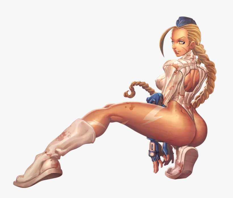 Cammy - Big Butt Blonde Art 16x12 Wall Print Poster, transparent png #1828316