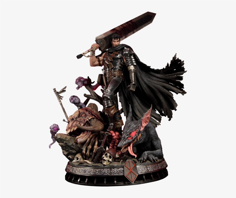 43" Berserk Statue Guts The Black Swordsman - Prime 1 Guts, transparent png #1828319