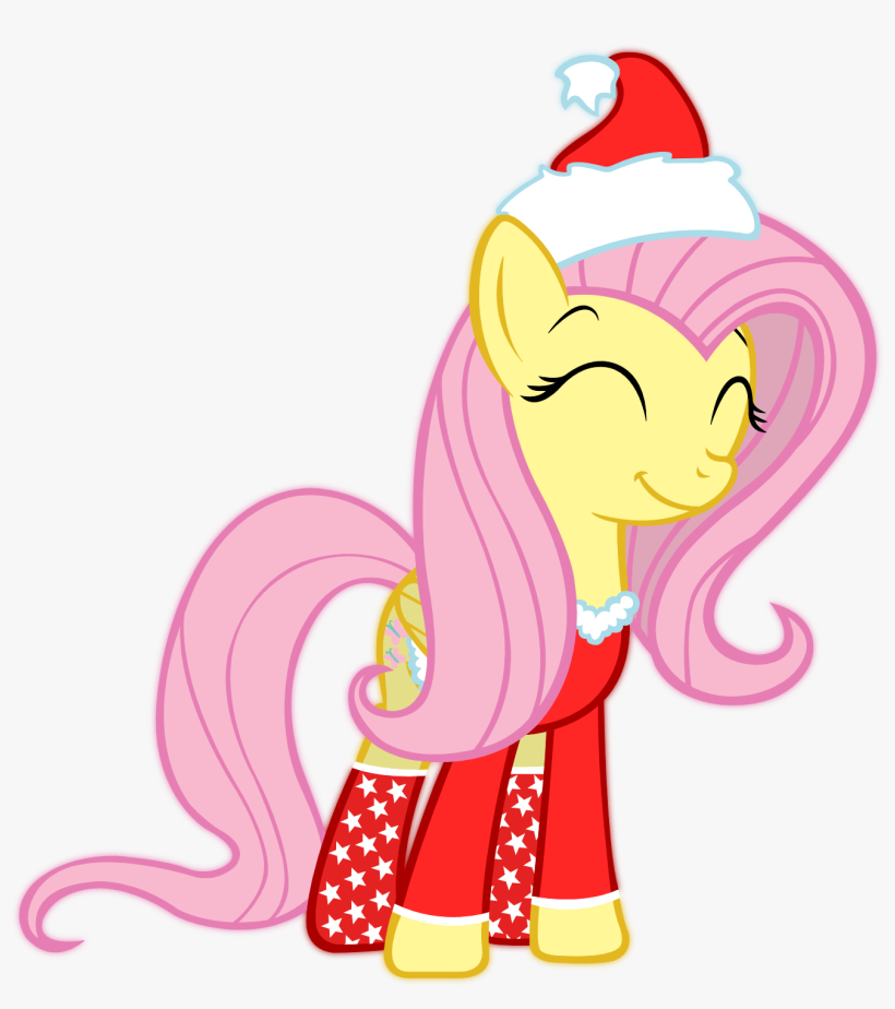 Fluttershy Is Best Pony Fact - My Little Pony Christmas Fluttershy, transparent png #1828419
