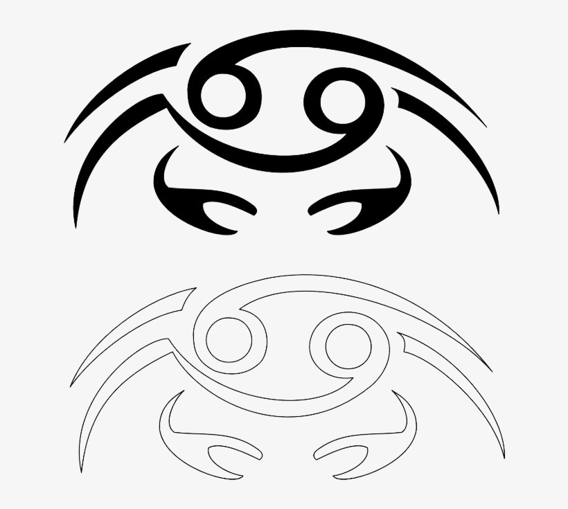 Cancer Zodiac Free Png Image - Cancer Zodiac Sign Tattoo, transparent png #1828448