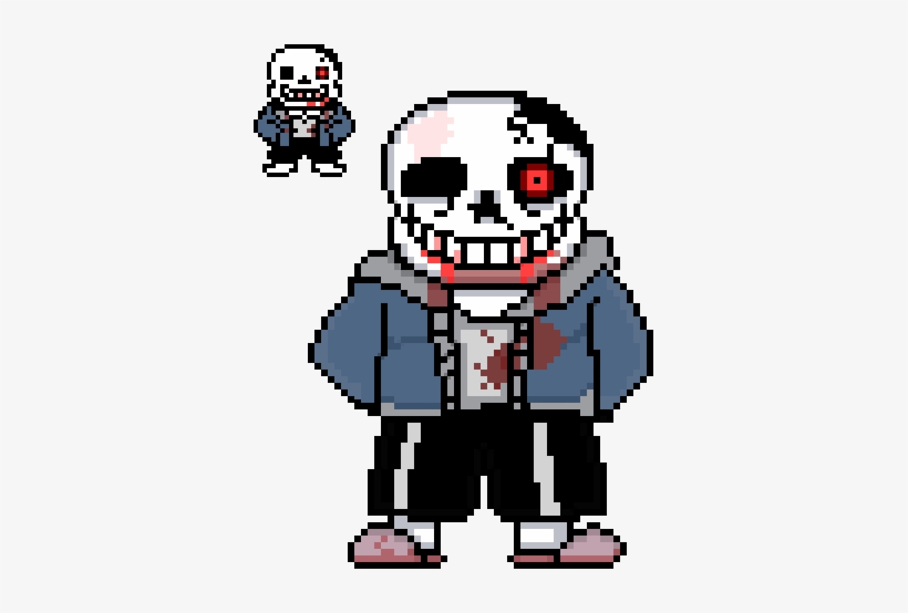 Sans Sprite By Natet-g - Horror Sans Sprite, transparent png #1828718