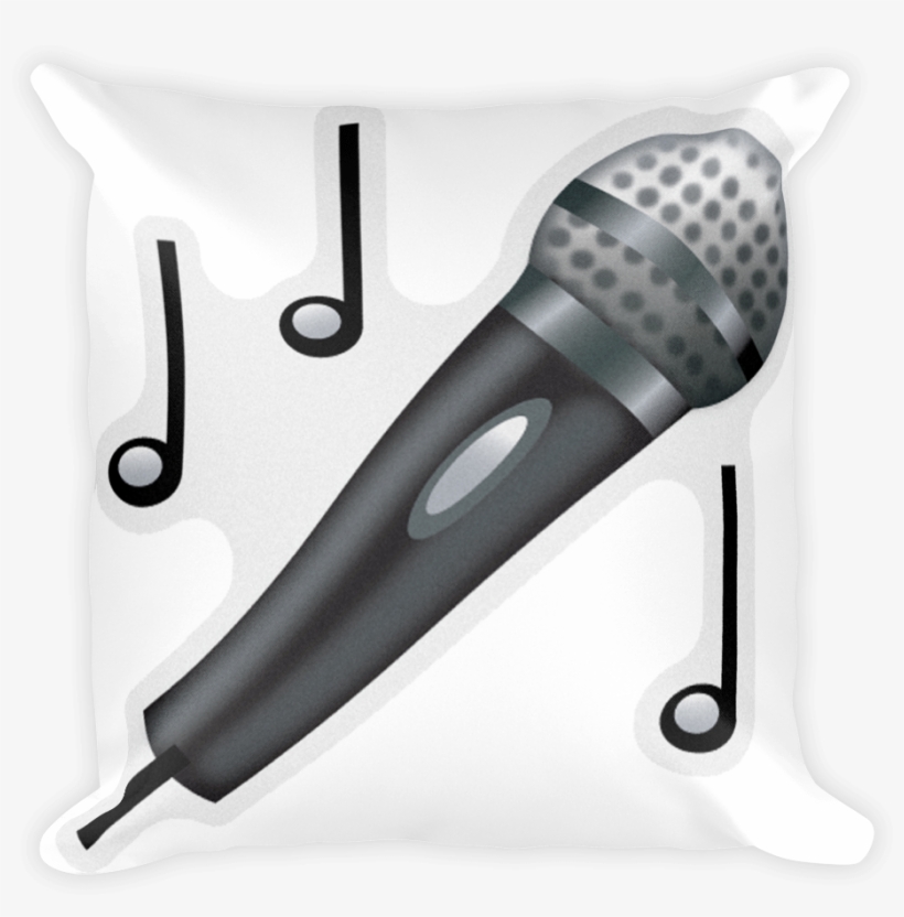 Emoji Pillow - Microphone - Emoticones Whatsapp Png Microfono, transparent png #1829006