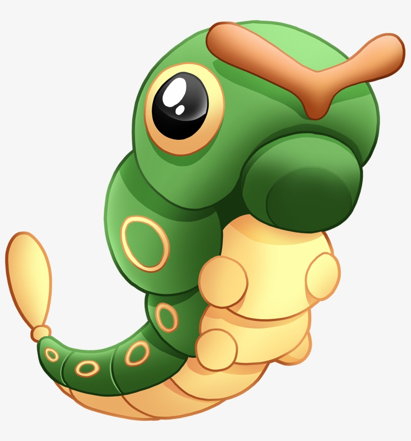 Pokemon Shiny-caterpie Is A Fictional Character Of - Shiny Caterpie, transparent png #1829887