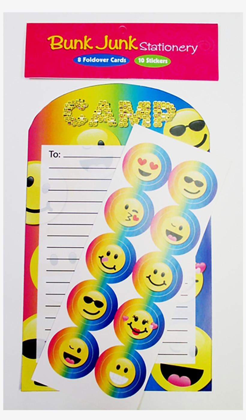 Confetti And Friends Emoji Fold Over Stationery - Camp Emoji Foldover Stationery Set, transparent png #1829890