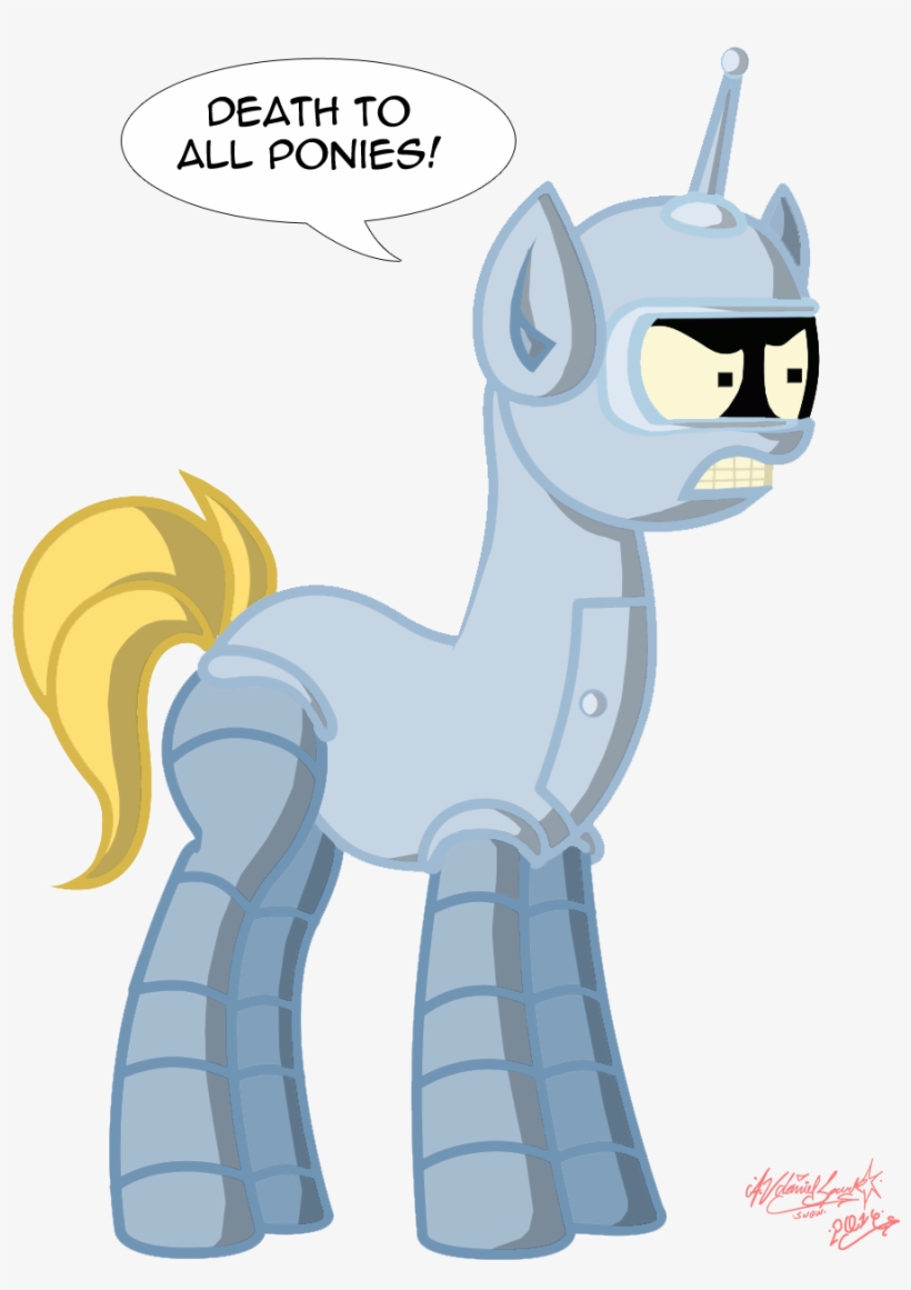 Zsparkonequus, Bender Bending Rodriguez, Crossover, - Bender Rodriguez, transparent png #1829960
