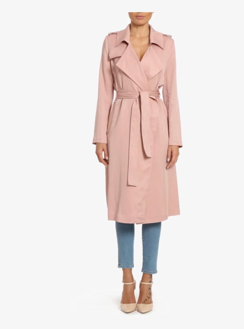 Spring Coat Png Image Background - Long Trench Coat Women's, transparent png #1830088