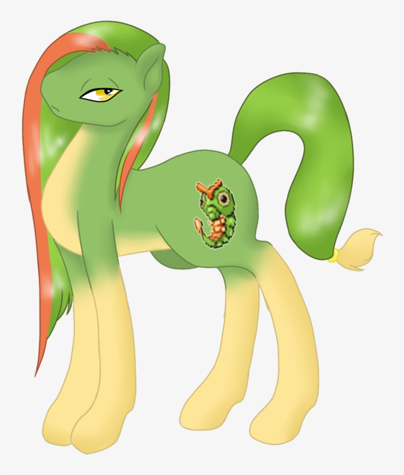 Katze Des Grauens, Caterpie, Pokémon, Ponified, Safe, - Caterpie Pokemon, transparent png #1830138