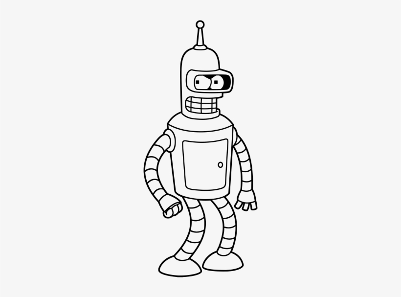 Pegatina Bender Adhesivosnatos Vinilo - Bender Futurama, transparent png #1...