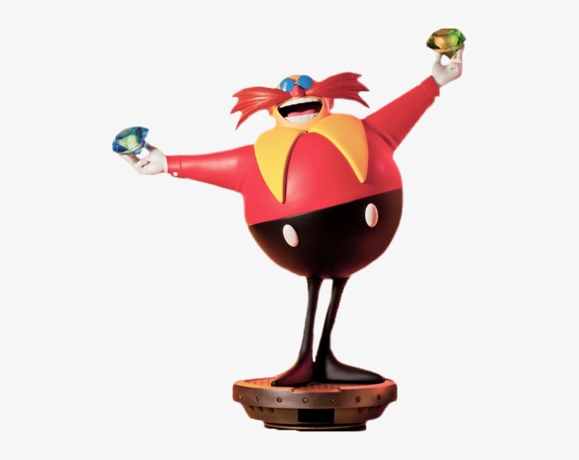 Sonic The Hedgehog - Robotnik Statue, transparent png #1830599