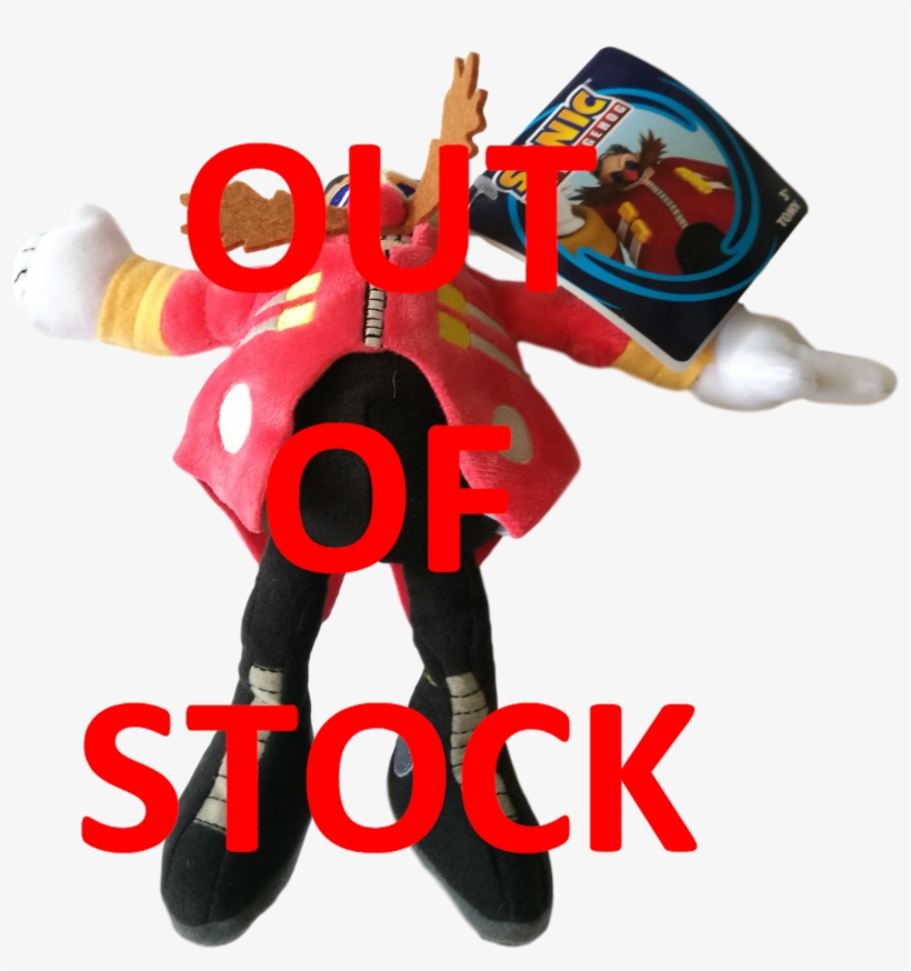 8" Modern Dr Eggman / Robotnik Plush - Dr Eggman, transparent png #1830648
