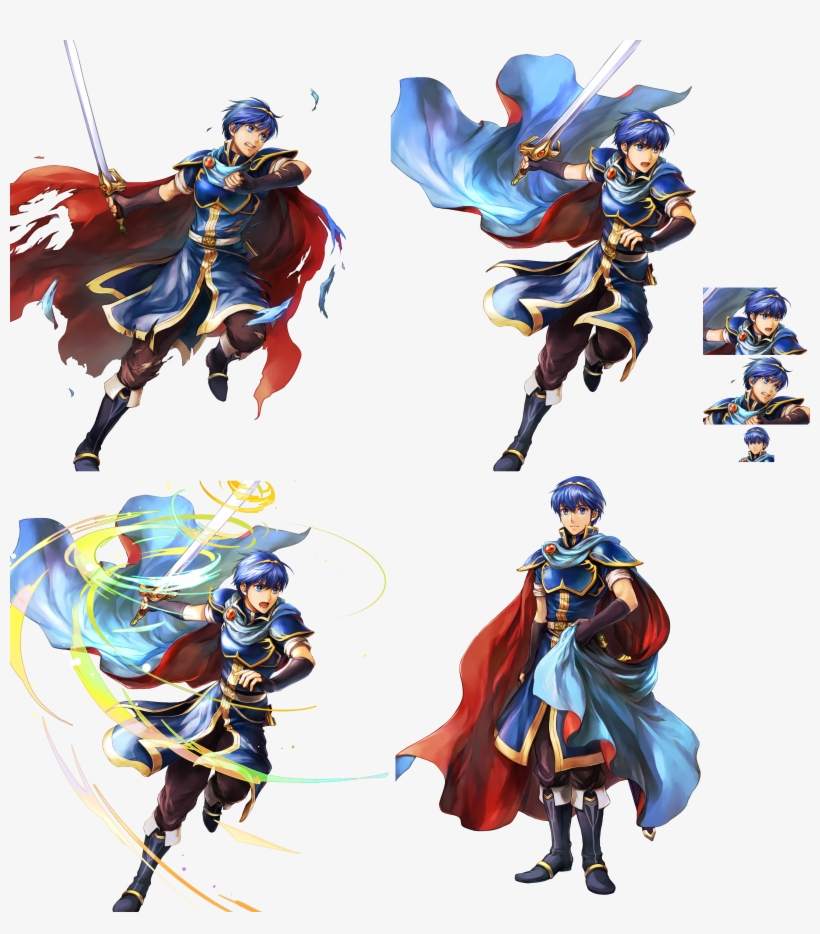 Click For Full Sized Image Marth - Marth Fire Emblem Heroes, transparent png #1830846