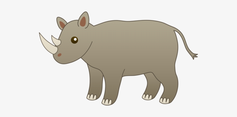 Rhino - Cute Rhino Clipart, transparent png #1831087