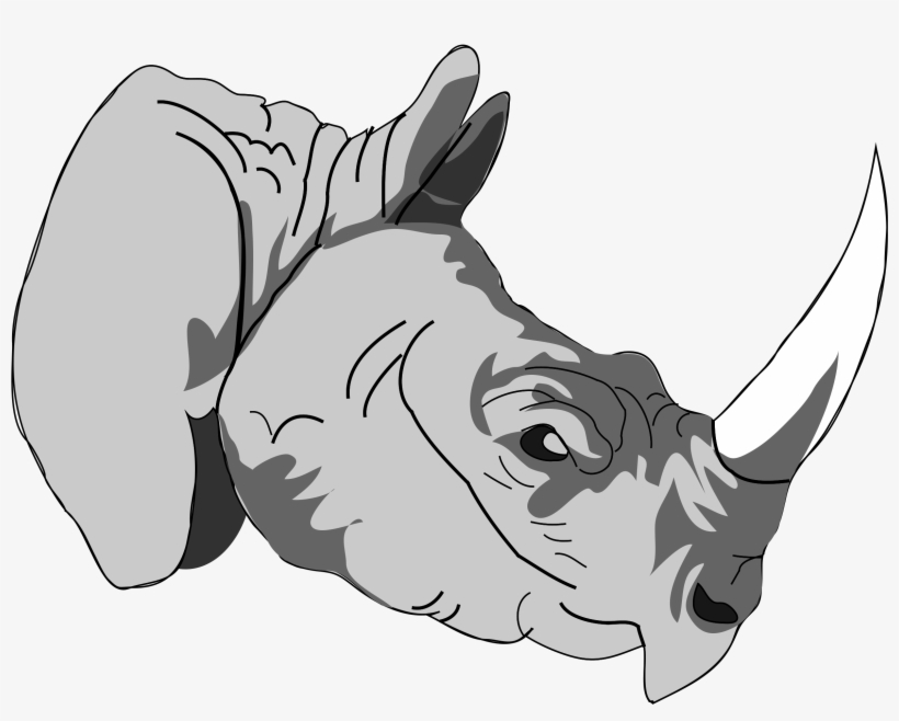 Free Vector Rhinoceros 3d Clip Art - Object Start With Letter R, transparent png #1831137