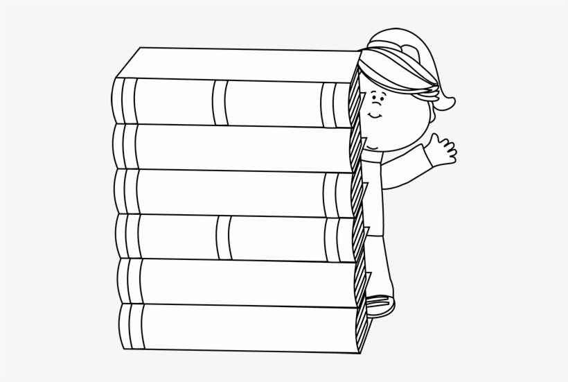 Svg Transparent Stock Clipart Library Book Books Clip Art Black White Free Transparent Png Download Pngkey