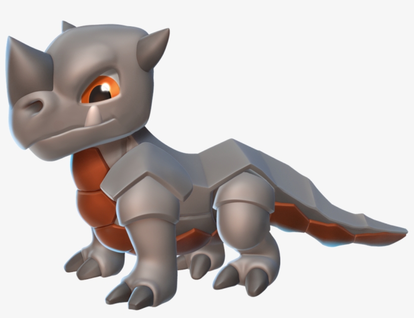 Rhino Dragon Baby - Portable Network Graphics, transparent png #1832002