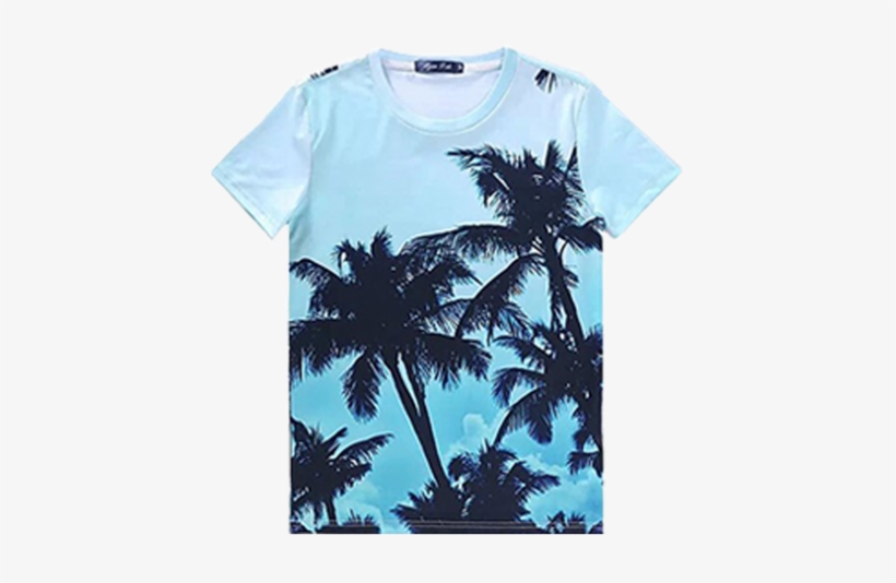 Summer Shades T-shirt Getonfleek - Palm Tree Shadow Background, transparent png #1832310