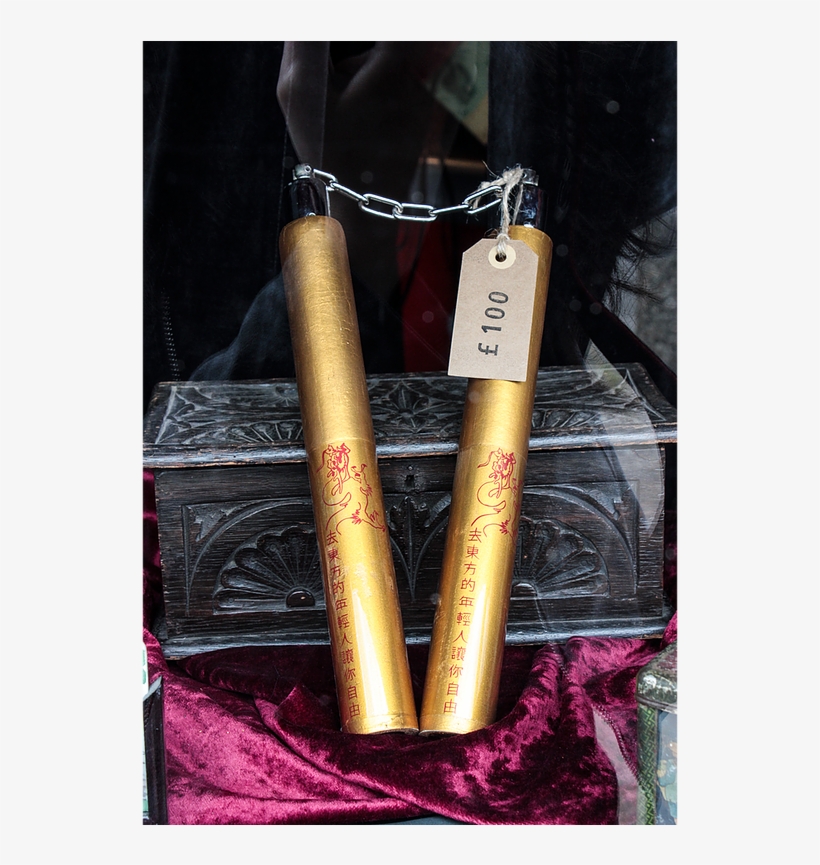 Nunchucks Red - Leather, transparent png #1832451
