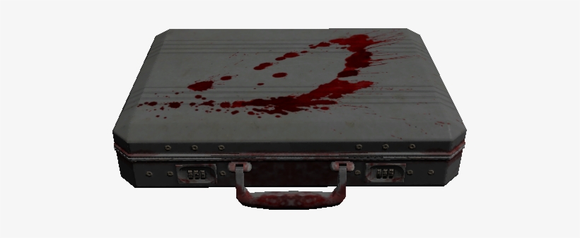 The Bloody Briefcase Is A Gray Briefcase Containing - Briefcase, transparent png #1832694
