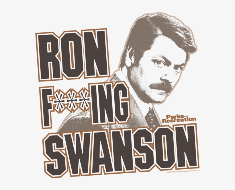 Parks And Recreation Ron F***ing Swanson Men's Regular - Parks And Recreation Shirt, transparent png #1832825