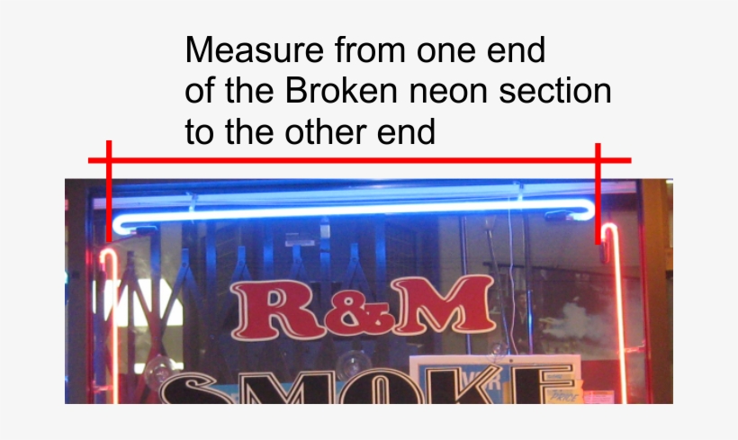 Measure Lenght Of Neon Section - Length, transparent png #1833255