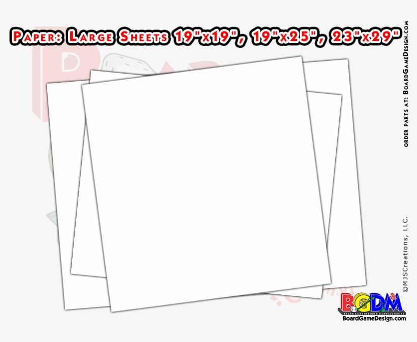 Large Blank Paper Sheets - Quad Fold Board Game, transparent png #1833359