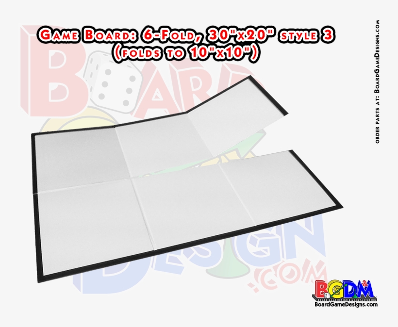 Blank Game Boards, Boardgame Blanks, 6 Fold, Six Fold - Quad Fold Board Game, transparent png #1833651