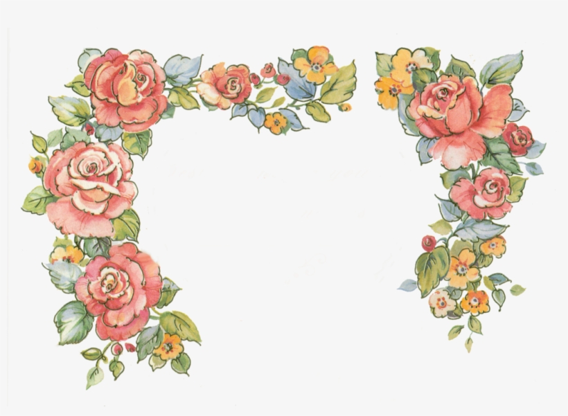 Jinifur Border Roses By Jinifur On Deviantart Clip - Flower Border, transparent png #1833678